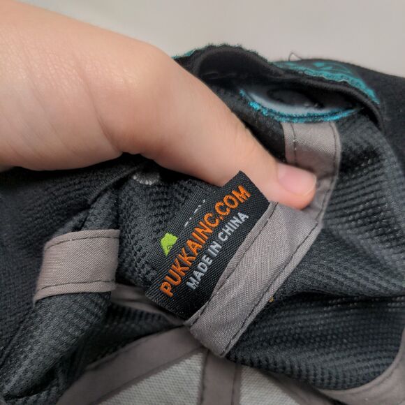 Avid Fish Fitted Hat Black L/XL Embroidered Pukka Vent Holes Outdoor - Picture 8 of 9